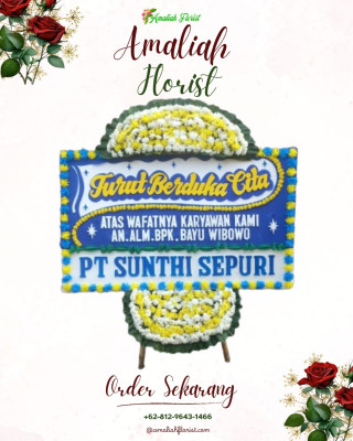 Papan Bunga Duka di Laha