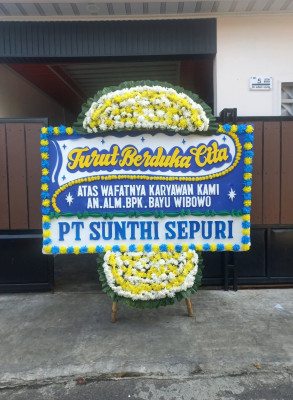 Papan Bunga Duka di Laha